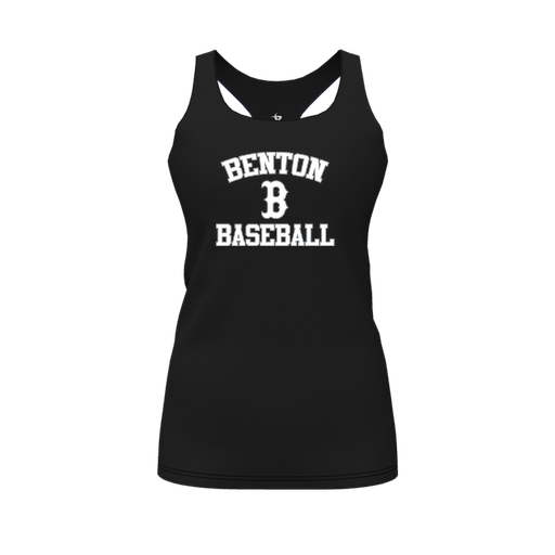 [CUS-DFW-RCBK-PER-BLK-FYS-LOGO2] Racerback Tank Top (Female Youth S, Black, Logo 2)