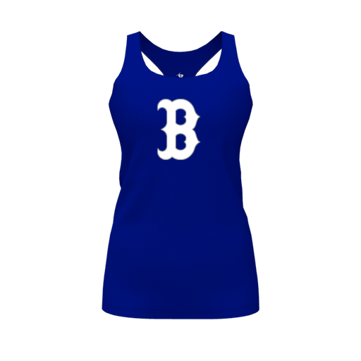 [FT0TRBRY-FYS-LOGO1] Decker Racerback Tank Top (Female Youth S, Royal, Logo 1)