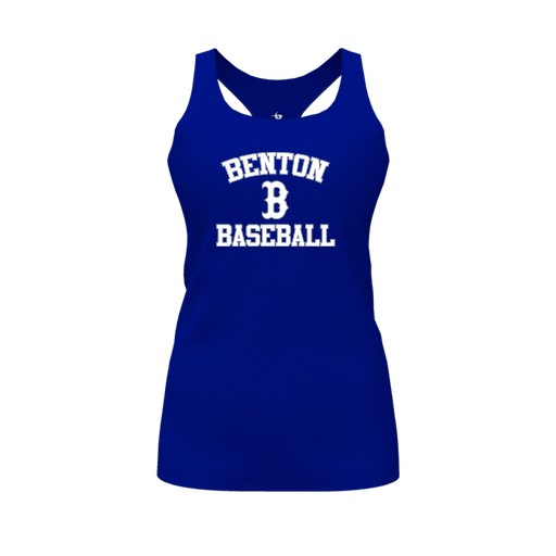 [CUS-DFW-RCBK-PER-RYL-FYS-LOGO2] Racerback Tank Top (Female Youth S, Royal, Logo 2)