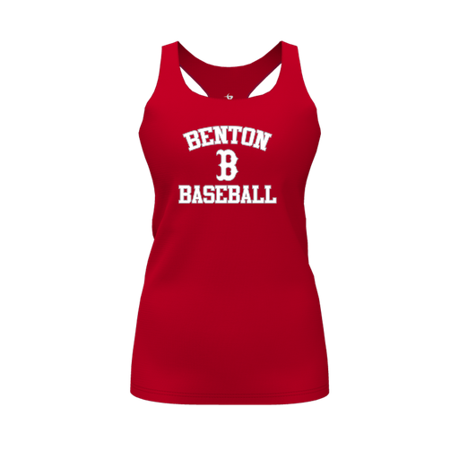 [CUS-DFW-RCBK-PER-RED-FYS-LOGO2] Racerback Tank Top (Female Youth S, Red, Logo 2)
