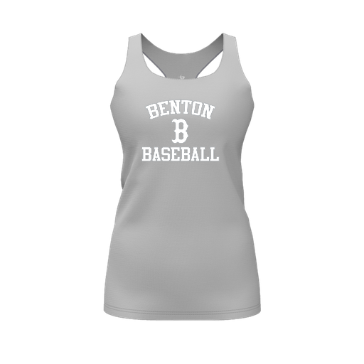 [CUS-DFW-RCBK-PER-GRY-FYS-LOGO2] Racerback Tank Top (Female Youth S, Gray, Logo 2)