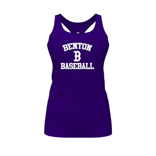[FT0TRBPP-FYS-LOGO2] Decker Racerback Tank Top (Female Youth S, Purple, Logo 2)