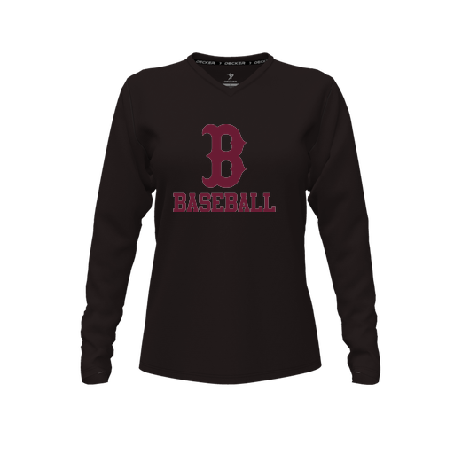 [FTLVCFBK-FYXS-LOGO3] Comfort T-Shirt (Female Youth XS, Black, V Neck, Logo 3, Long Sleeve)