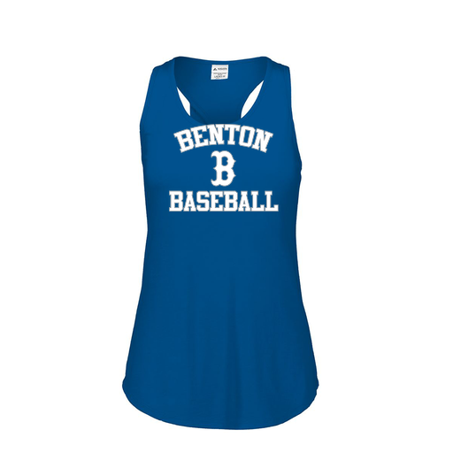 [3078.U55.S-LOGO2] Ladies Tri Blend Tank Top (Female Adult S, Royal, Logo 2)