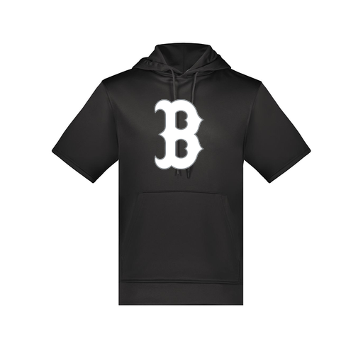 [6871.080.S-LOGO1] Men's Dri Fit Short Sleeve Hoodie (Adult S, Black, Logo 1)