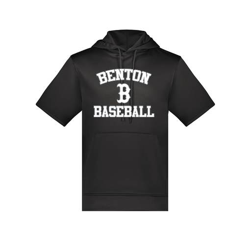 [6871.080.S-LOGO2] Men's Dri Fit Short Sleeve Hoodie (Adult S, Black, Logo 2)