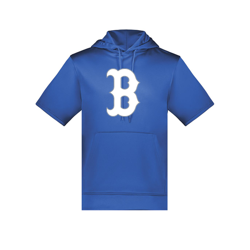 [6871.060.S-LOGO1] Men's Dri Fit Short Sleeve Hoodie (Adult S, Royal, Logo 1)