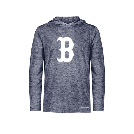 [FOLHCGNV-AS-LOGO1] Decker Men's Charge Hoodie (Adult S, Navy, Logo 1)