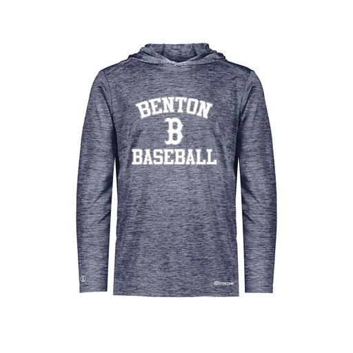 [FOLHCGNV-AS-LOGO2] Decker Men's Charge Hoodie (Adult S, Navy, Logo 2)