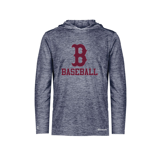 [FOLHCGNV-YS-LOGO3] Decker Youth Charge Hoodie (Youth S, Navy, Logo 3)