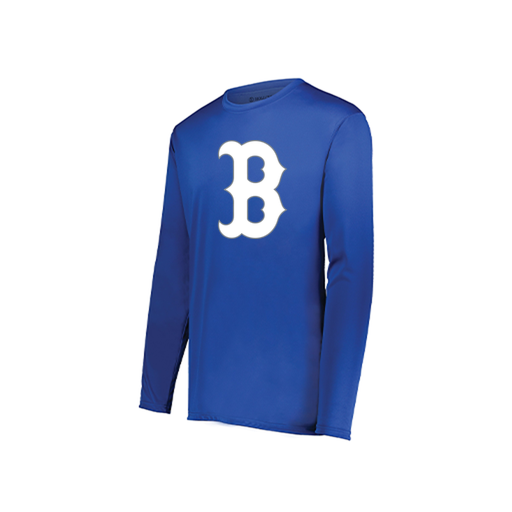 [222822.060.XS-LOGO1] Men's LS Smooth Sport Shirt (Adult XS, Royal, Logo 1)