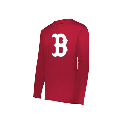 [222822.083.XS-LOGO1] Men's LS Smooth Sport Shirt (Adult XS, Red, Logo 1)