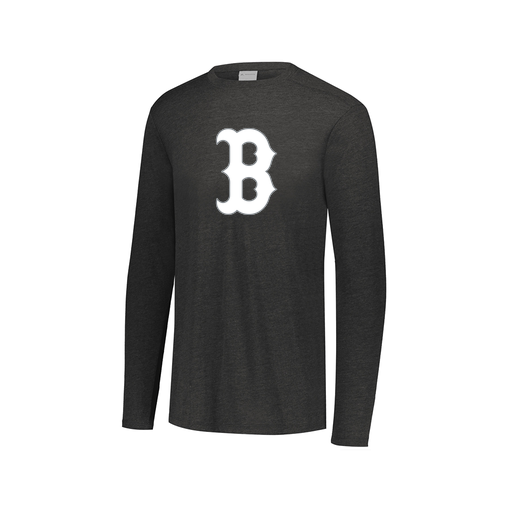 [FTLCUBBK-AXS-LOGO1] Decker Men's Tri-Blend T-Shirt - Long Sleeve (Adult XS, Black, Logo 1)