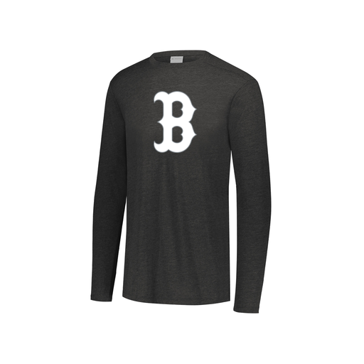 [FTLCUBBK-YS-LOGO1] Decker Youth Tri-Blend T-Shirt - Long Sleeve (Youth S, Black, Logo 1)