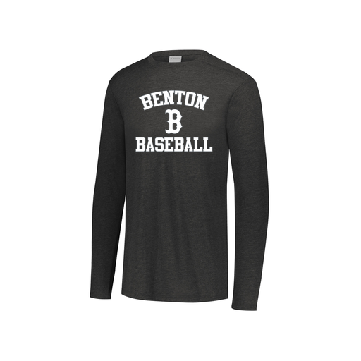 [FTLCUBBK-YS-LOGO2] Decker Youth Tri-Blend T-Shirt - Long Sleeve (Youth S, Black, Logo 2)