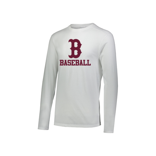 [FTLCUBWH-YS-LOGO3] Decker Youth Tri-Blend T-Shirt - Long Sleeve (Youth S, White, Logo 3)