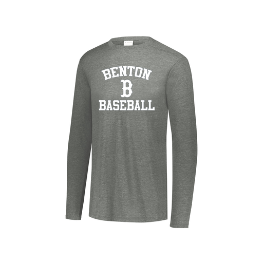 [3076.013.S-LOGO2] Youth LS Ultra-blend T-Shirt (Youth S, Gray, Logo 2)