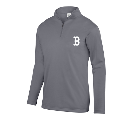 [FOLQFFGY-YS-LOGO1] Decker Youth FlexFleece 1/4 Zip (Youth S, Gray, Logo 1)