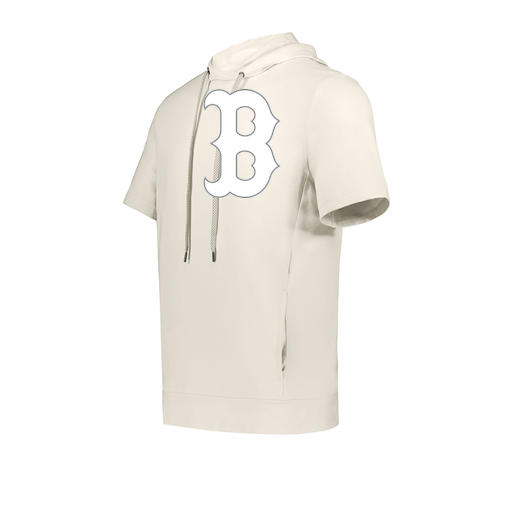 [222605-WHT-YS-LOGO1] YOUTH VENTURA SOFT KNIT SHORT SLEEVE HOODIE (Youth S, White, Logo 1)