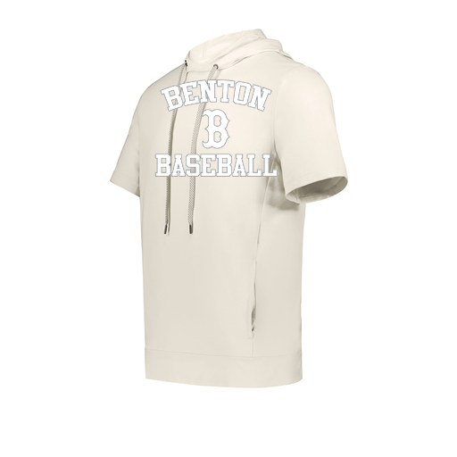 [222605-WHT-YS-LOGO2] YOUTH VENTURA SOFT KNIT SHORT SLEEVE HOODIE (Youth S, White, Logo 2)