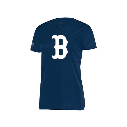 [222820.065.S-LOGO1] Ladies Movement Dri Fit Shirt (Female Adult S, Navy, Logo 1)