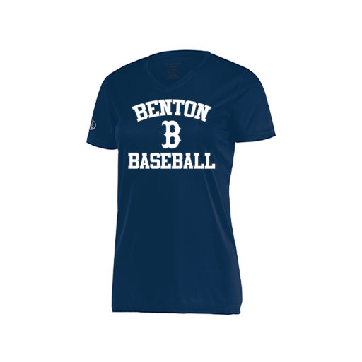 [222820.065.S-LOGO2] Ladies Movement Dri Fit Shirt (Female Adult S, Navy, Logo 2)