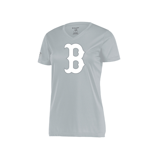 [222820.099.S-LOGO1] Ladies Movement Dri Fit Shirt (Female Adult S, Silver, Logo 1)