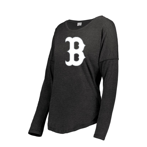 [3077.K94.XS-LOGO1] Ladies LS Ultra-blend T-Shirt (Female Adult XS, Black, Logo 1)
